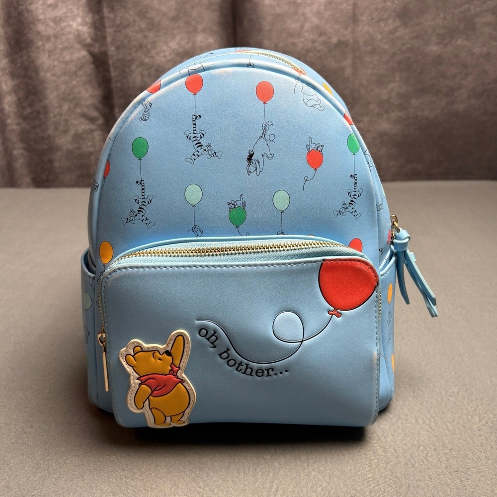 Danielle Nicole Disney Winnie the Pooh Oh Bother Balloon Mini Backpack Blue
